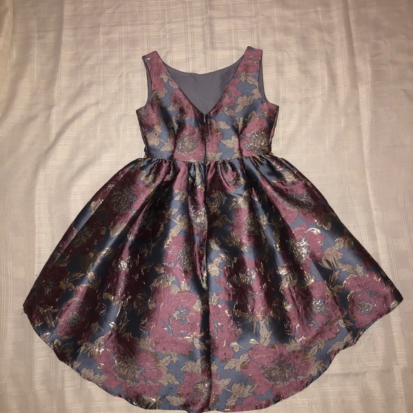 Badgley Mischka Floral Jacquard-Girls size 10 - Picture 3 of 5